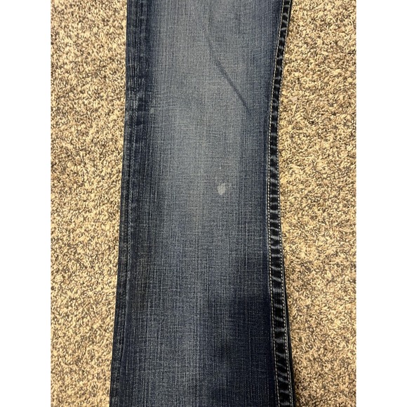 BKE Culture Jeans Womens 31 Blue Medium Wash Straight Leg Embroidered Denim - Picture 3 of 12